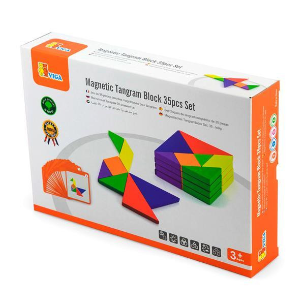 Магнитный танграм для досок Viga Toys 35 эл. (50643FSC) Харьков - изображение 1