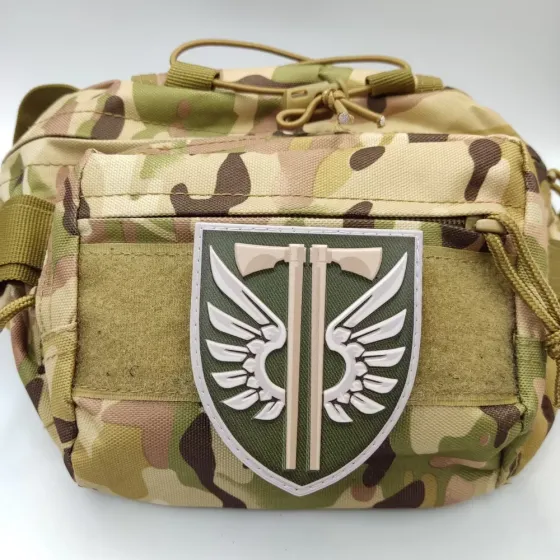 Патч / шеврон ЗСУ 77 окрема аеромобільна бригада новий польовий Запоріжжя