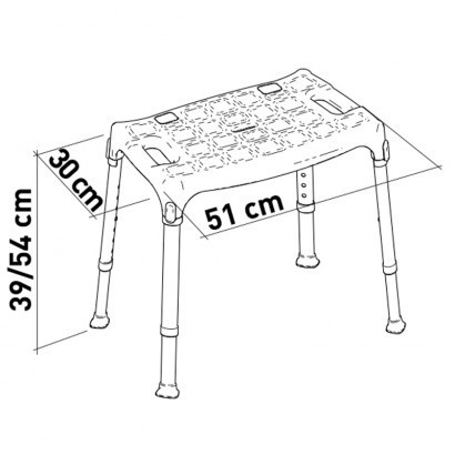 Стул-табурет для ванной и душа KING-SS1-00 Днепр - изображение 5