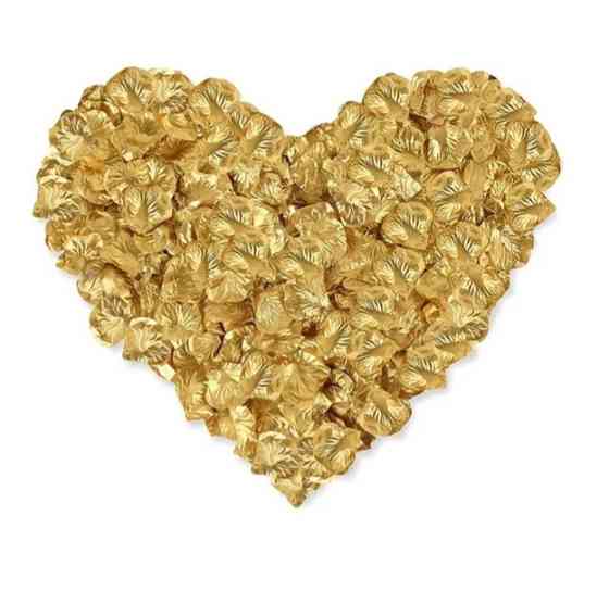 Пелюстки троянд штучні 100 штук 45 на 45 мм золотистий Київ