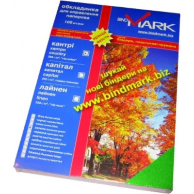 Обложка для переплета bindMARK карт. Кантри А4 230г/м2 (100 шт.) зел.(8717201111269) (41705) Винница - изображение 1