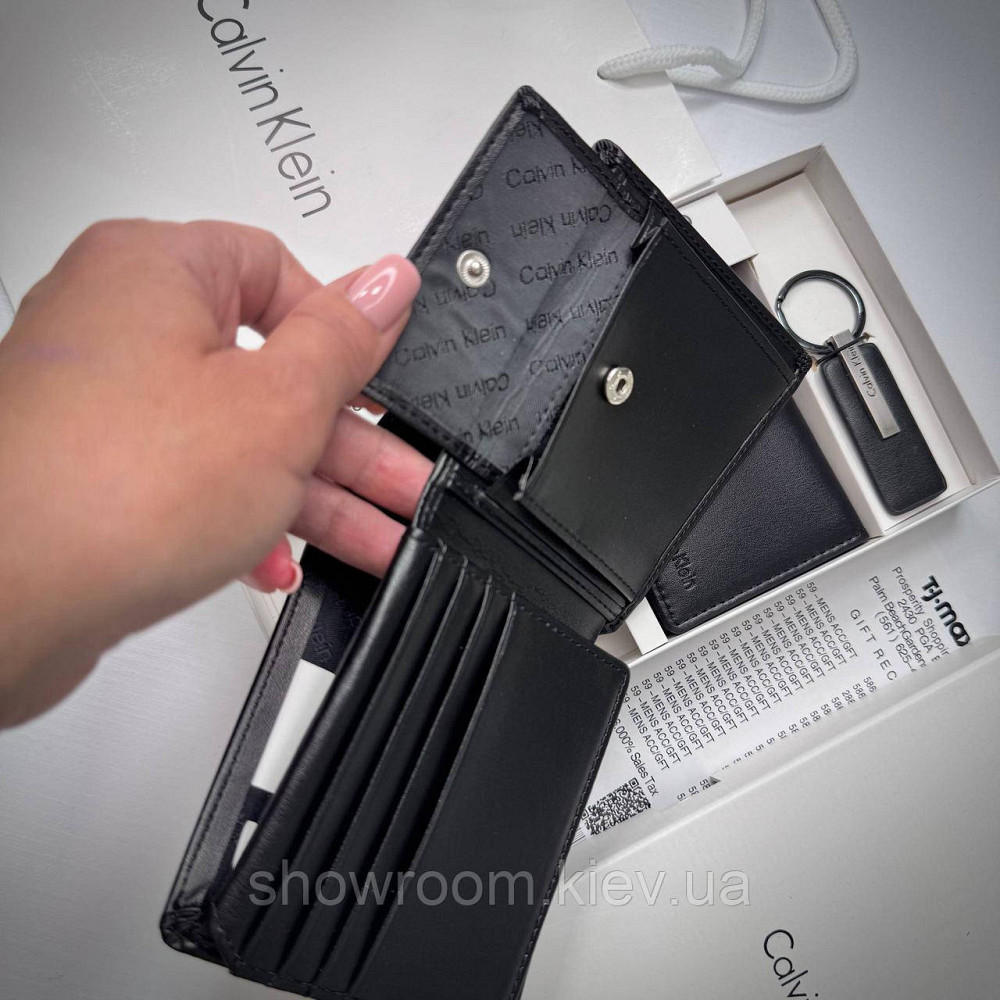 Фирменный мужской набор: кошелек и картхолдер в подарочной упаковке (2644) Киев - изображение 5
