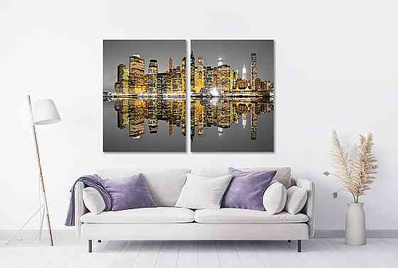 Модульная картина в гостиную / спальню   Місто  TLV-2_094 70x102 см Киев
