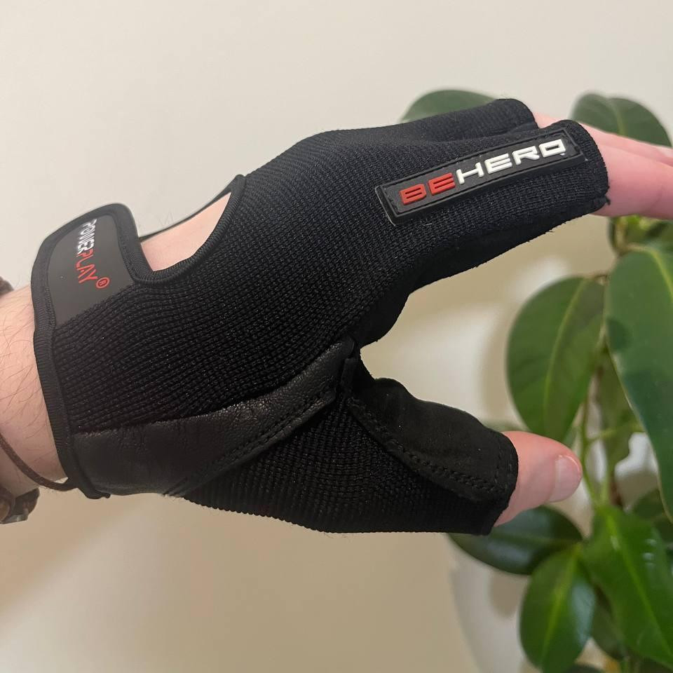 Рукавички для фітнесу і важкої атлетики PowerPlay 9200  чорні XL Каменское - изображение 3