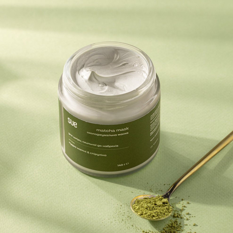 Маска для лица с эффектом детокса Matcha mask Sue 140 г Киев - изображение 2
