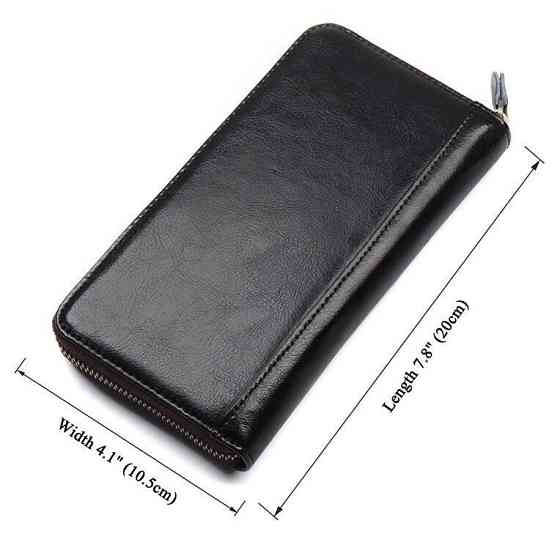 Визитница большая Черная (Vintage) Киев