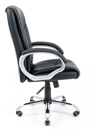 Офісне Крісло Керівника Richman Frankfurt Fly 2300 Хром М2 AnyFix Чорний Київ