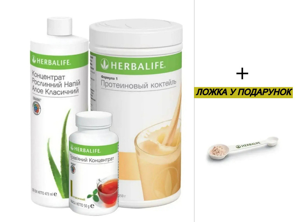 Сніданок 1 Програма Алое + Коктейль + трав'яний напій. Смаки на вибір Гербалайф Herbalife для схуднення та контролю ваги Дніпро - фото 1