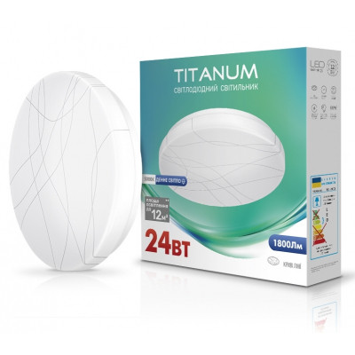 Светильник TITANUM LED 24W 5000K Кривые лени (TLCL-245CL) Винница - изображение 1