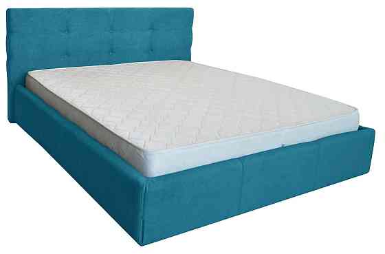 Кровать Двуспальная Manchester Comfort 160 х 190 см С подъемным механизмом и нишей для белья Голубой Днепр