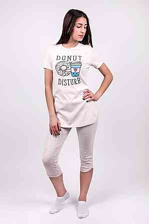 Домашний  летний, женский комплект (пижама), молочный Украина топ Крохатушка одяг 52/54 Киев