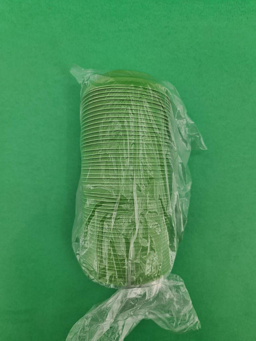 Кришка зелена на стакан паперовий Ф75 (гар) Маєстро (50 шт) Харків - фото 3