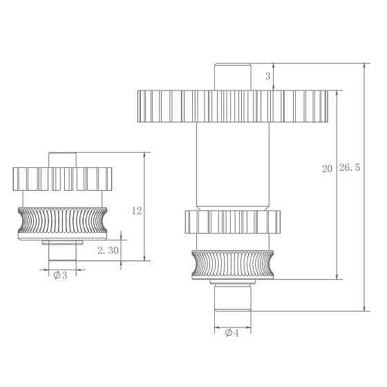 Шестерні з нанопокриттям для екструдера Anycubic Kobra 2/Pro/Max/Plus/Neo (JUUPINE) Київ