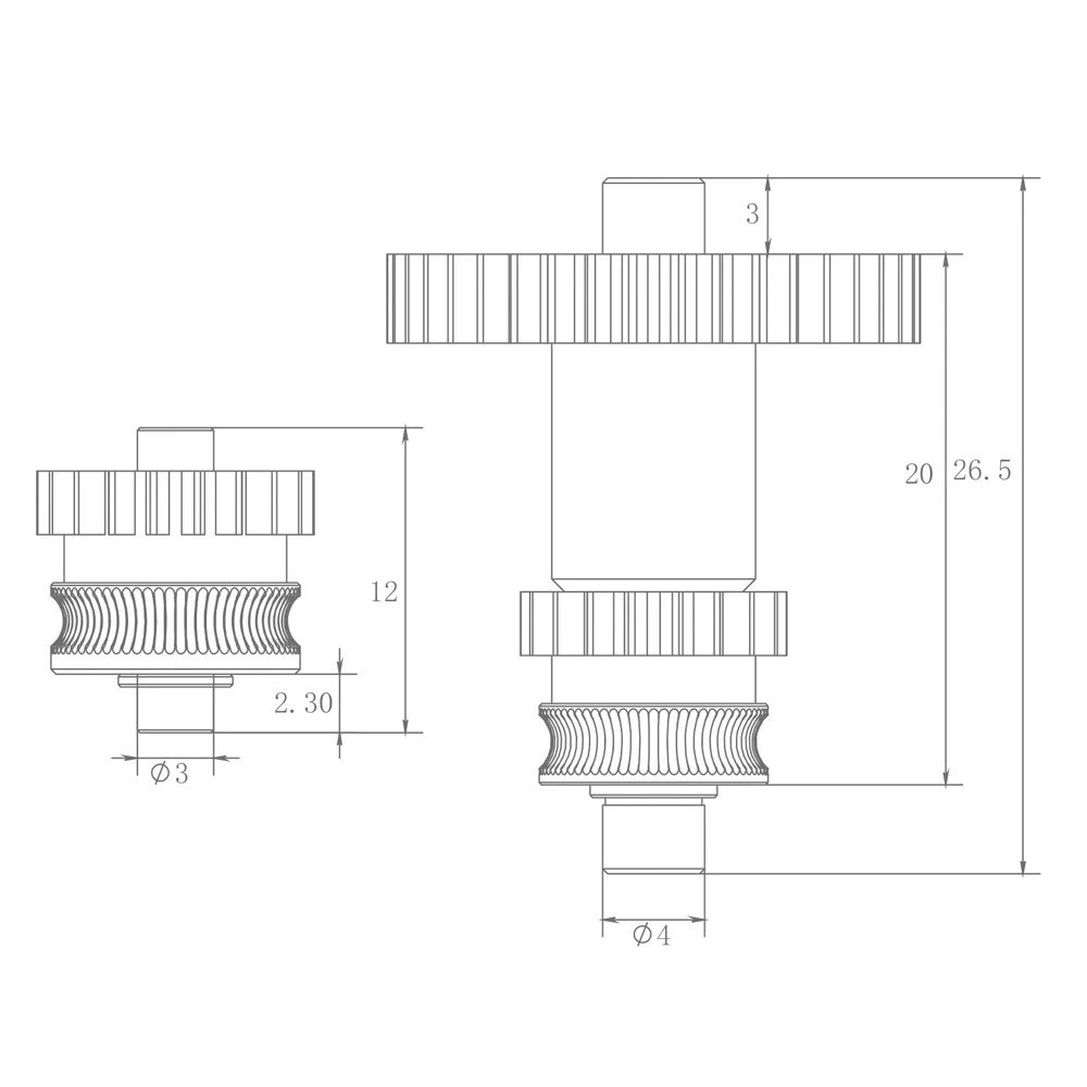 Шестерні з нанопокриттям для екструдера Anycubic Kobra 2/Pro/Max/Plus/Neo (JUUPINE) Київ - фото 2