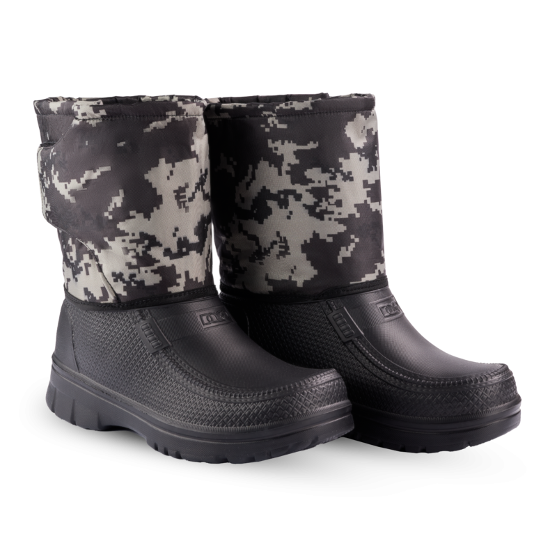 Чоботи теплі чоловічі піксель піна валя чорний Одеса - фото 6