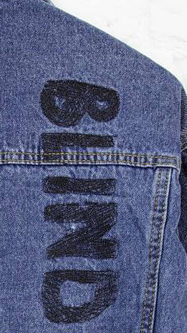 Джинсовая куртка женская оверсайз с надписью р 42-48 Харьков - изображение 4