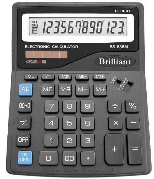Калькулятор "Brilliant" BS-888M, шт Київ - фото 1