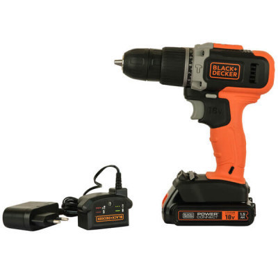 Шуруповерт Black&Decker 18 В, 1.5Ah, 45 Нм,0-360/0-1400 об/мин, 21000 уд/мин, 1.3 кг (BCD003C1) Винница - изображение 8