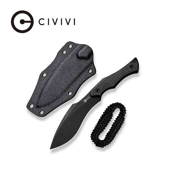 Ніж фіксований тактичний Civivi Vaquita II, (8.1 см) Nitro-V / Micarta чорний Київ