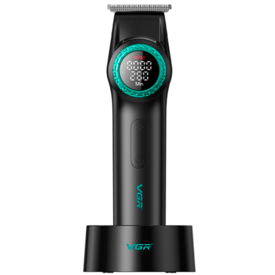 Триммер аккумуляторный VGR V-977 BLACK, регулировка мощности 6000 - 8000 RPM, 2500 mAh, 4 насадки Киев