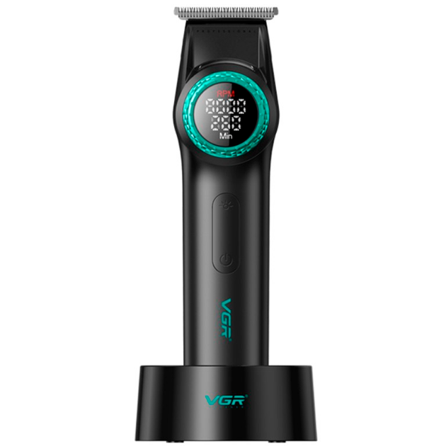 Триммер аккумуляторный VGR V-977 BLACK, регулировка мощности 6000 - 8000 RPM, 2500 mAh, 4 насадки Киев - изображение 2