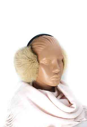 Наушники меховые взрослые из кролика Бежевый Харьков