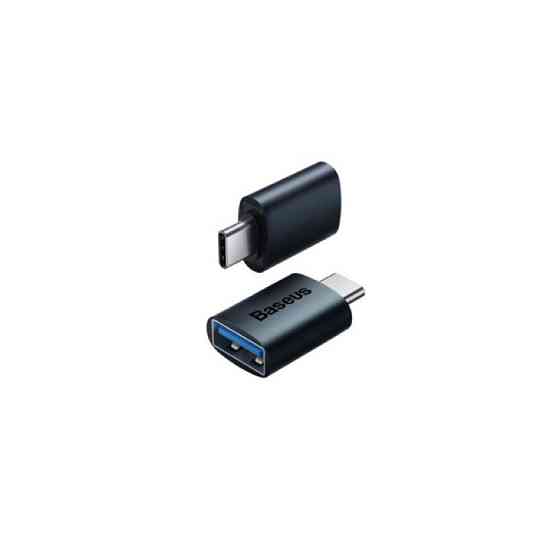 Адаптер переходник Baseus Ingenuity Series Mini OTG Adaptor Type-C - USB-A 3.1, цвет голубой ZJJQ000003 Одесса
