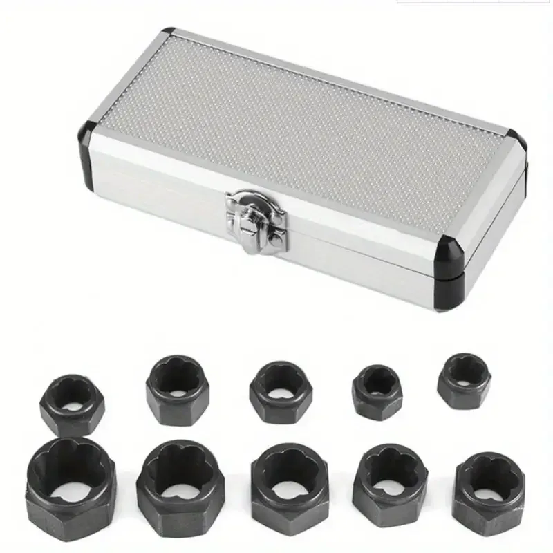 Набор экстракторов для поврежденных болтов и гаек, 10 шт. Киев - изображение 1