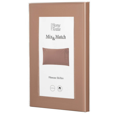 Наволочка Ardesto Mix&amp;Match 50х70 100% бавовна, сатин коричневий (ART5070PCH) Вінниця - фото 2