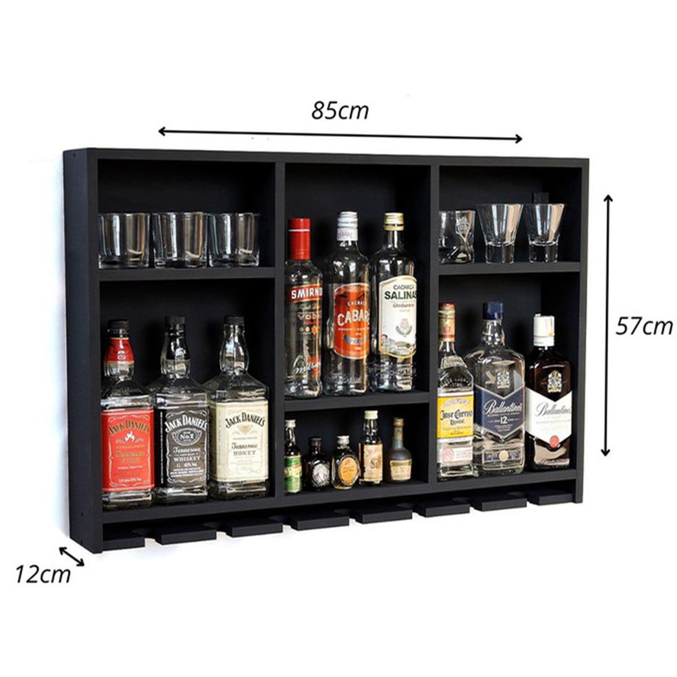 Настенная винная полка 