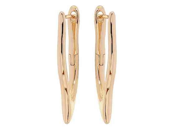 Серьги Позолота 18K английский замок Фигурные скобы (168843) ТМ XUPING Киев