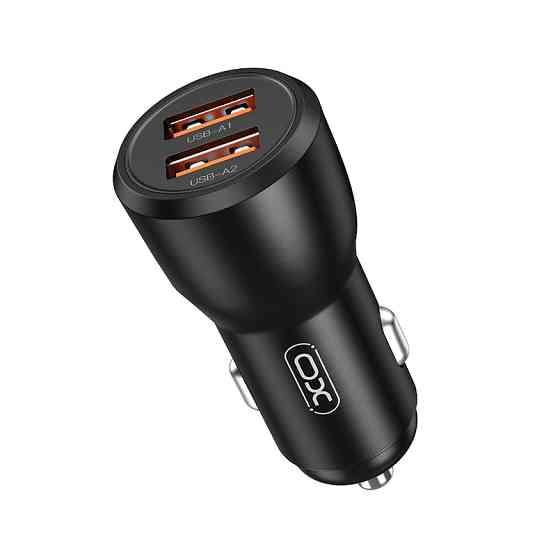 Автомобільний зарядний пристрій XO CC55 QC18W+USB12W + Type-C кабель чорний Львів