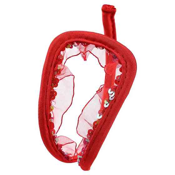 Труси без лямок червоні з паєтками - розмір універсальний, спандекс Київ