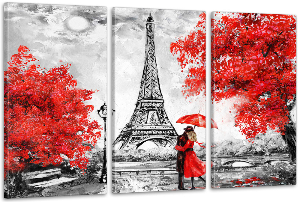 Модульна картина Париж Осінь (53х100см) Аrt-181_3А Київ - фото 1