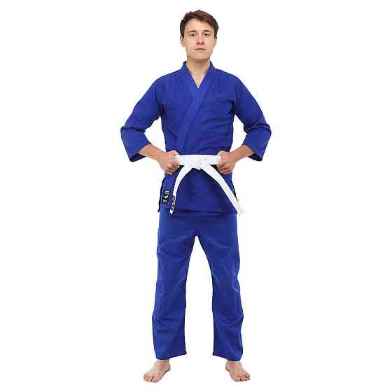 Кимоно для дзюдо HARD TOUCH CO-8916 размер 120-190см синее Спортивная форма Киев