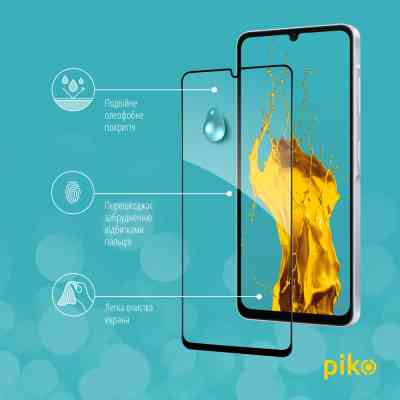 Стекло защитное Piko Full Glue Samsung A06 5G Black (1283126612992) Винница