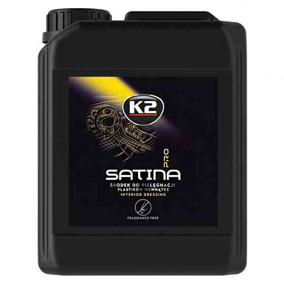 Засіб для догляду за панеллю приладів та пластиковими деталями K2 Satina Pro нейтральний каністра 5л Львів