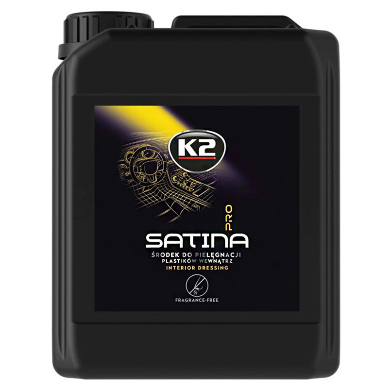 Засіб для догляду за панеллю приладів та пластиковими деталями K2 Satina Pro нейтральний каністра 5л Львів - фото 1