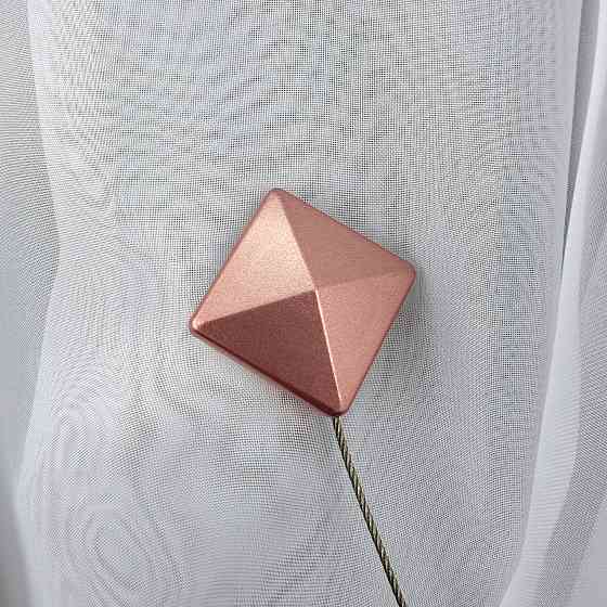 Магніти для штор і гардин Квадрат набір 2 шт Рожеве золото (81-283) Київ