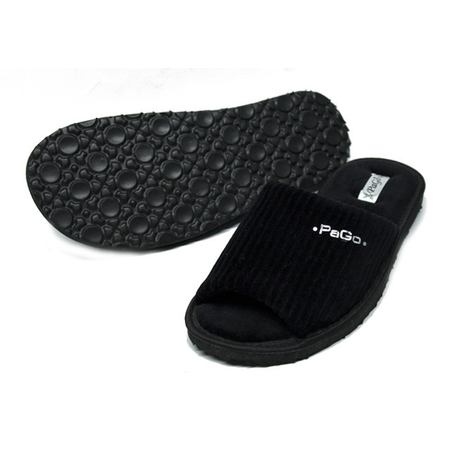 Тапочки мужские черные вельвет открытый носок Одесса - изображение 7