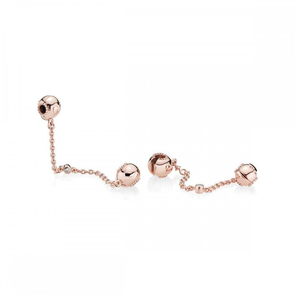 Серебряная защитная цепочка Пандора  