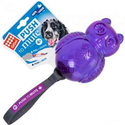 Іграшка для собак GiGwi Push to mute Сова з вимикною пискавкою 14 см (75322) Вінниця