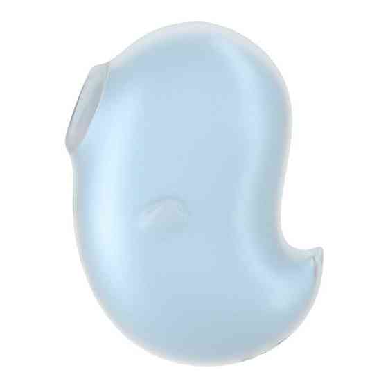 Вакуумный клиторальный стимулятор с вибрацией Satisfyer Cutie Ghost Blue Sex Aura Киев