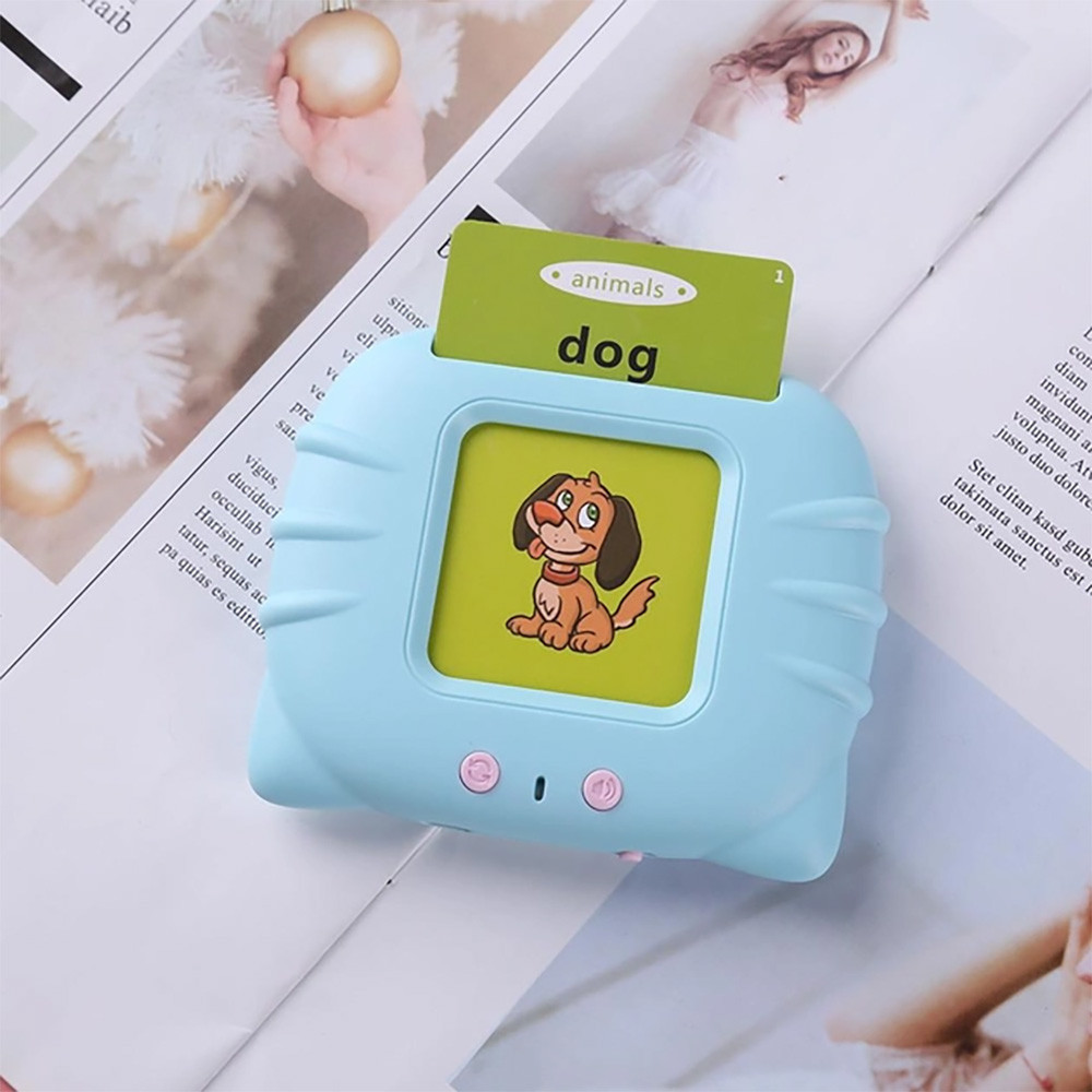 Інтерактивний планшет для вивчення англійської мови + 112 карток, Синій / Розвиваючі картки для дітей Київ - фото 7