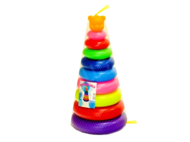 Дитяча пірамідка сортер Ведмедик №4 07014 пластикова Вінниця - фото 1