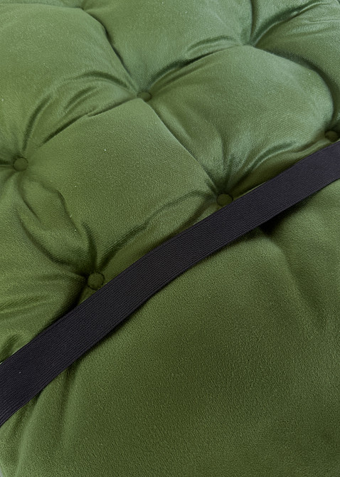 Подушка для стільців (40x120х4 см) подвійна Decorator Флокс колір зелений 84-160 Київ - фото 8