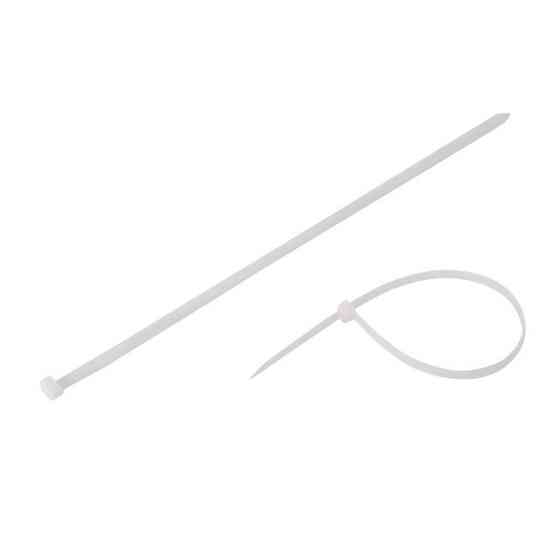 Хомут пластиковый, 7.6×350 мм, 100 шт/упак, белый INTERTOOL TC-7635 Киев