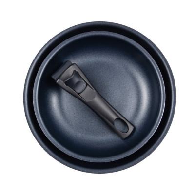 Набір сковорідок Bergner Click &amp; cook, зі знімною ручкою, 22/26 см, червоний (BG-31605-RD) Вінниця - фото 3