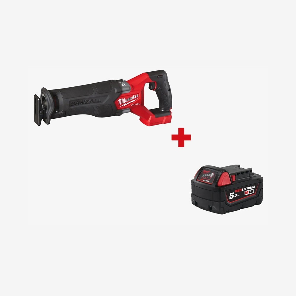 Пила сабельная аккумуляторная MILWAUKEE, M18 FSZ-0 (+акк., M18 B5 (5Aч)) Одесса - изображение 1