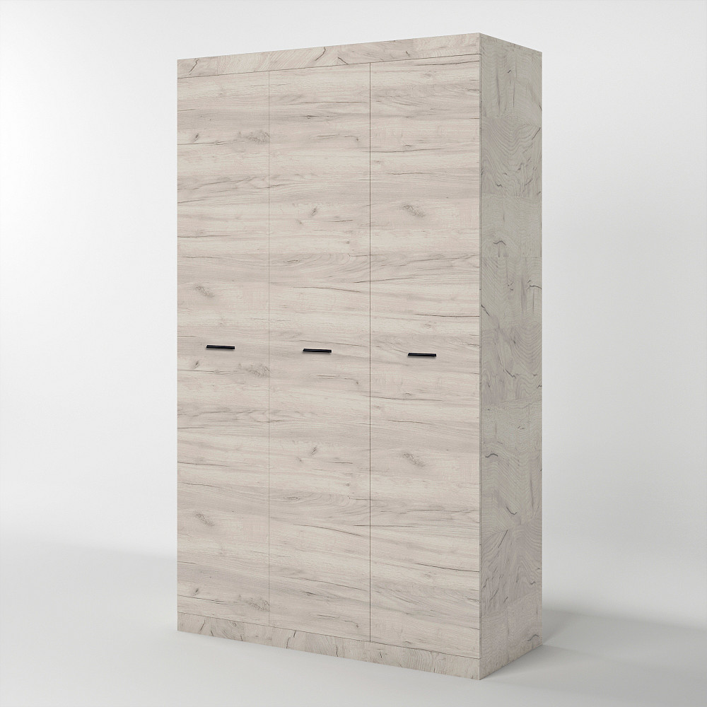 Шафа 3-х дверна Еверест Соната-1200 дуб крафт білий (DTM-2681) Львів - фото 2